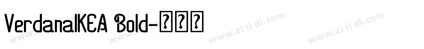 VerdanaIKEA Bold字体转换